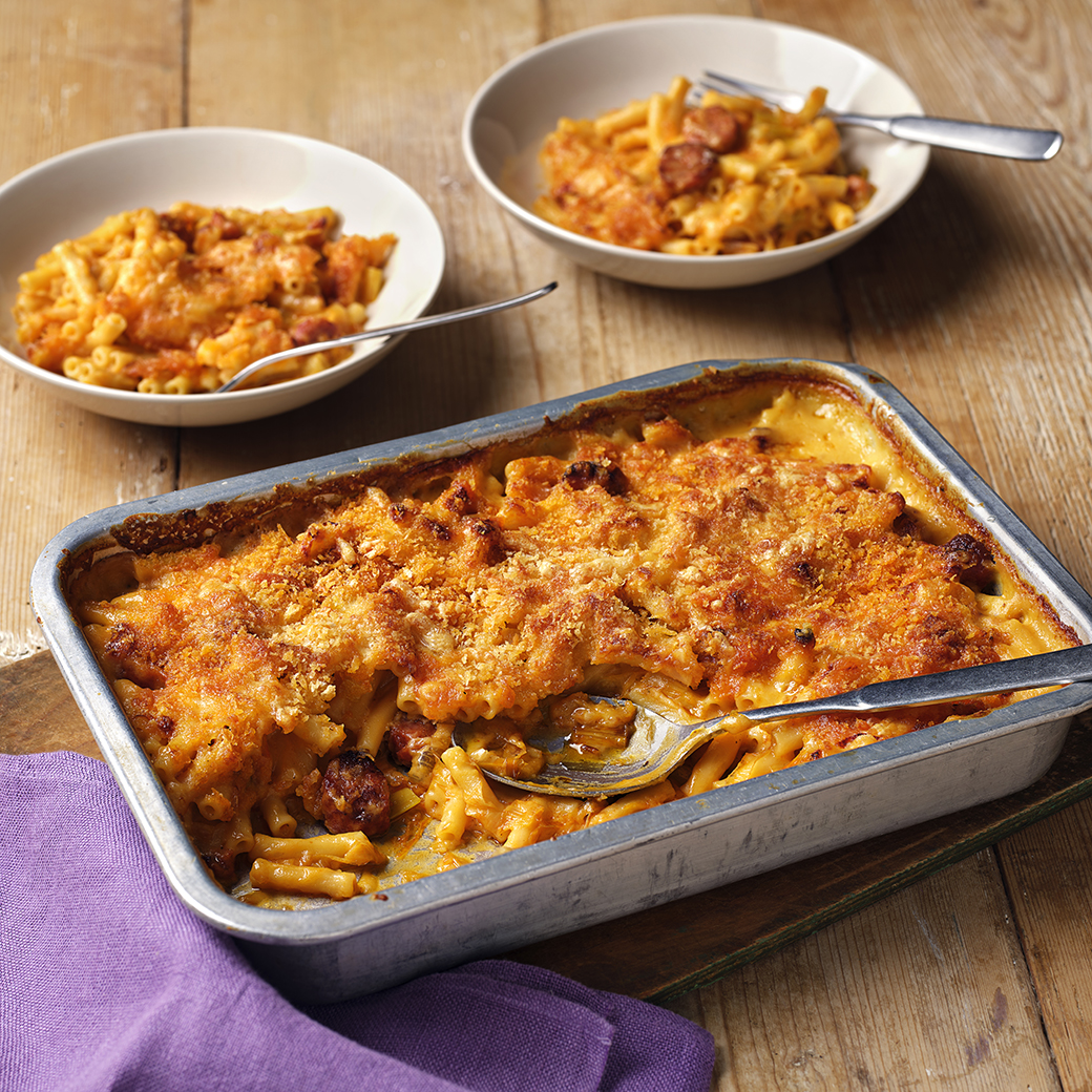 Chorizo and Leek Mac and Cheese