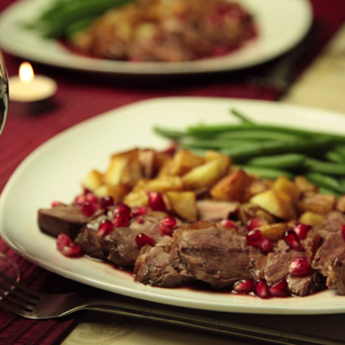 Duck Breast with Pomegranate and Star Anise Sauce