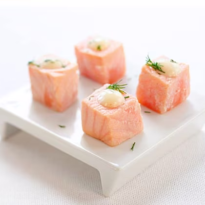 Cold Poached Salmon with Dill Mayonnaise