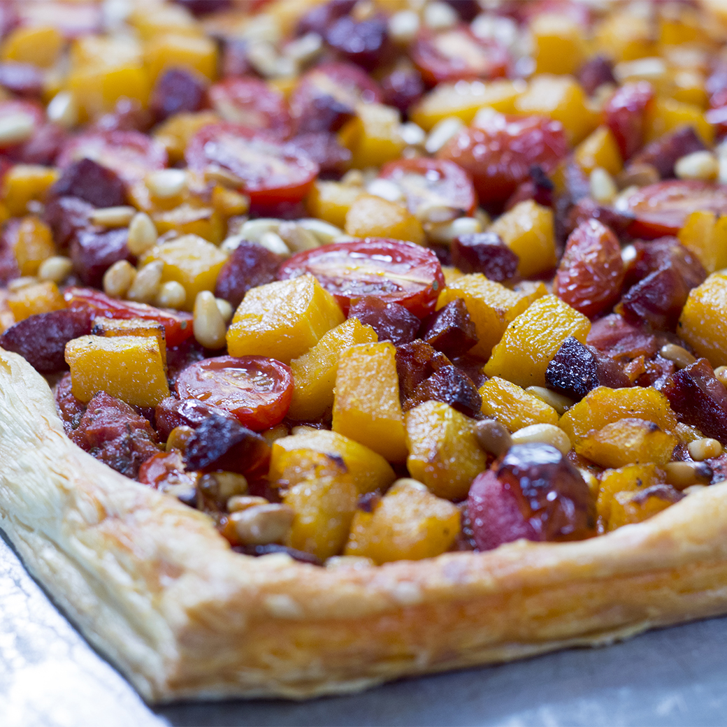 Chilli Chorizo Butternut Slice