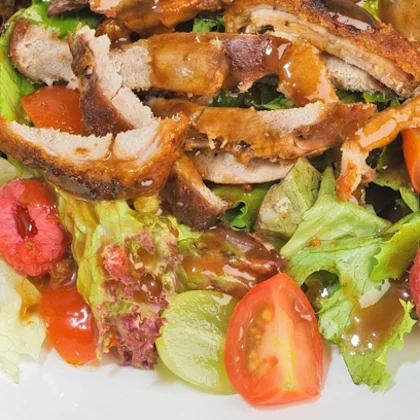 Crispy Duck Salad with Plum Dressing