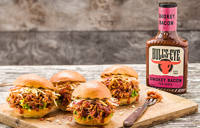 Bull’s Eye Pulled Pork Sliders