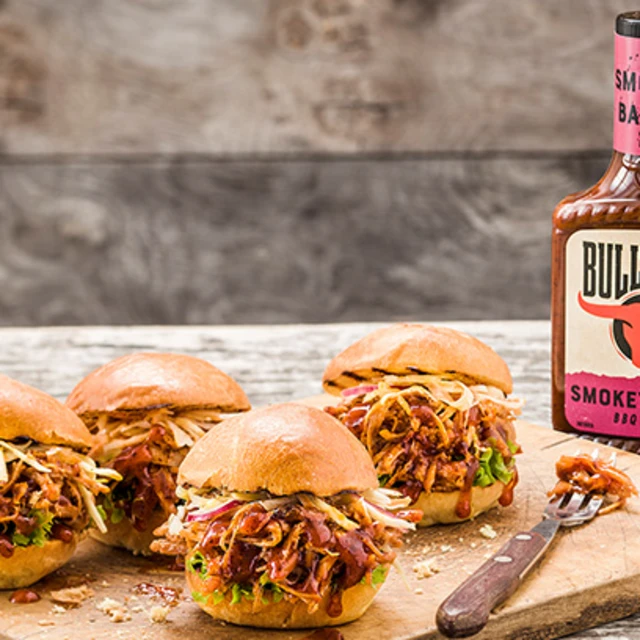 Bull’s Eye Pulled Pork Sliders
