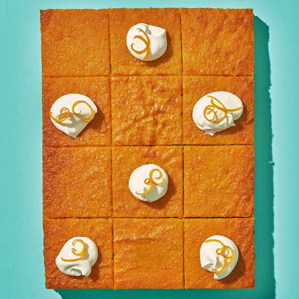 Parsnip, Polenta and Honey Sheet Cake