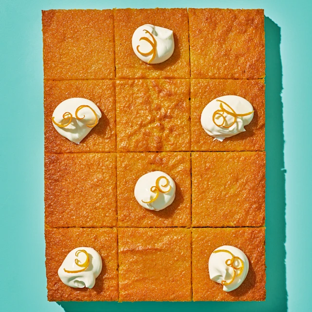 Parsnip, Polenta and Honey Sheet Cake