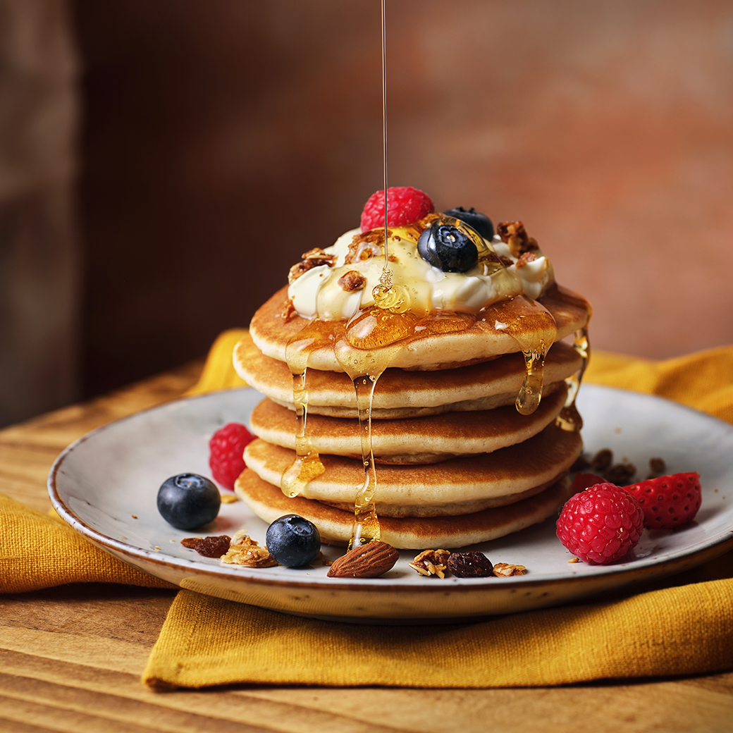 Granola Pancake Stack