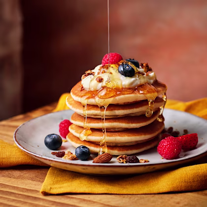 Granola Pancake Stack