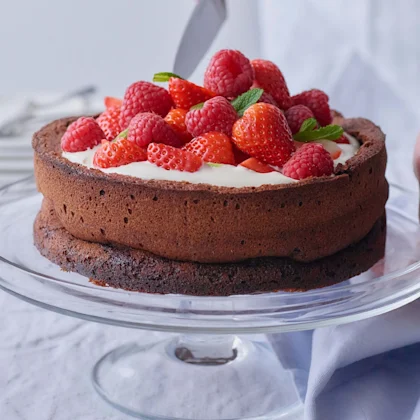 Gluten free, not Glutton Free Berry Chocolate Cake