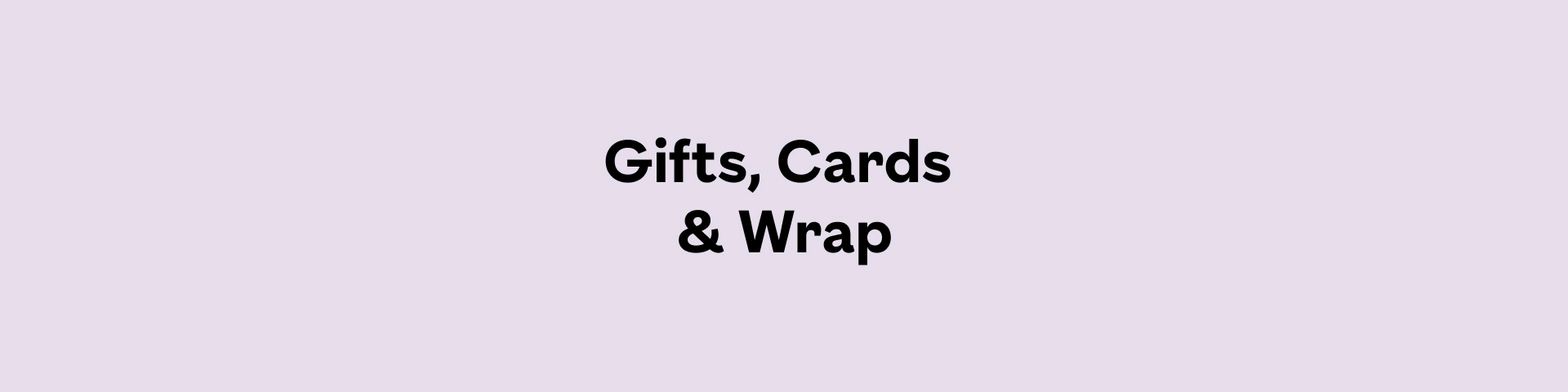 Gifts, Cards & Wrap