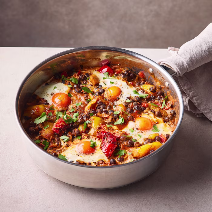 One-pan Eggs and Beans