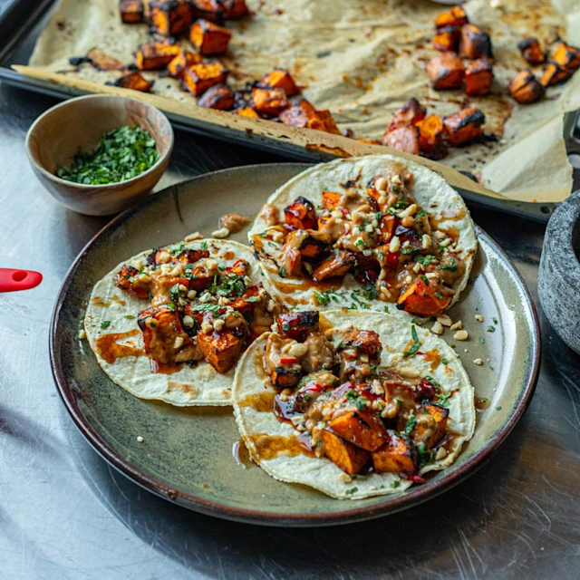 Sweet Potato Tamarind and Peanut Butter Tortillas