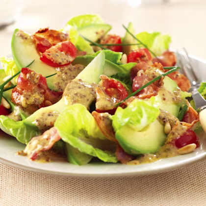 Warm Bacon and Avocado Salad with Dijon Dressing