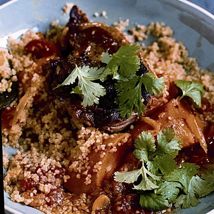 Lamb Chops with Sweet Potatoes & Lemon