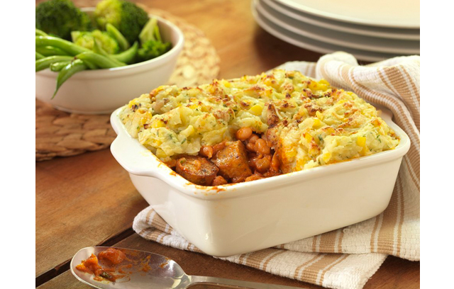 Sausage and Bean Pie