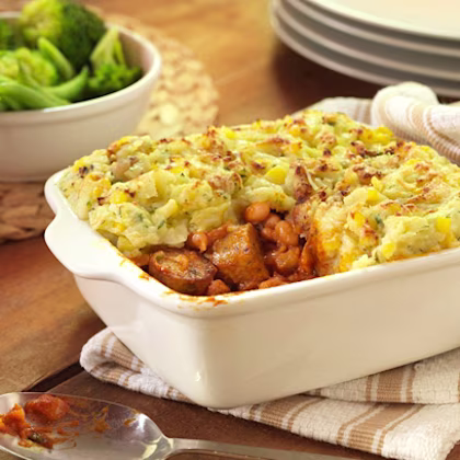 Sausage and Bean Pie