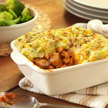 Sausage and Bean Pie