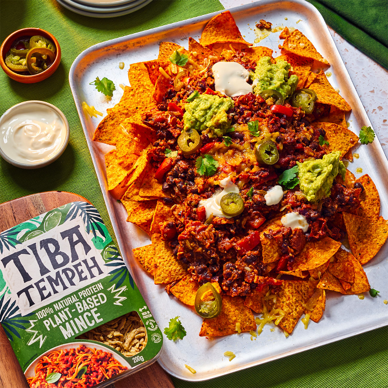 Tempeh Chilli Nachos