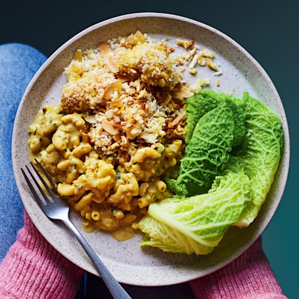 Curried Cauliflower Mac and Cheese