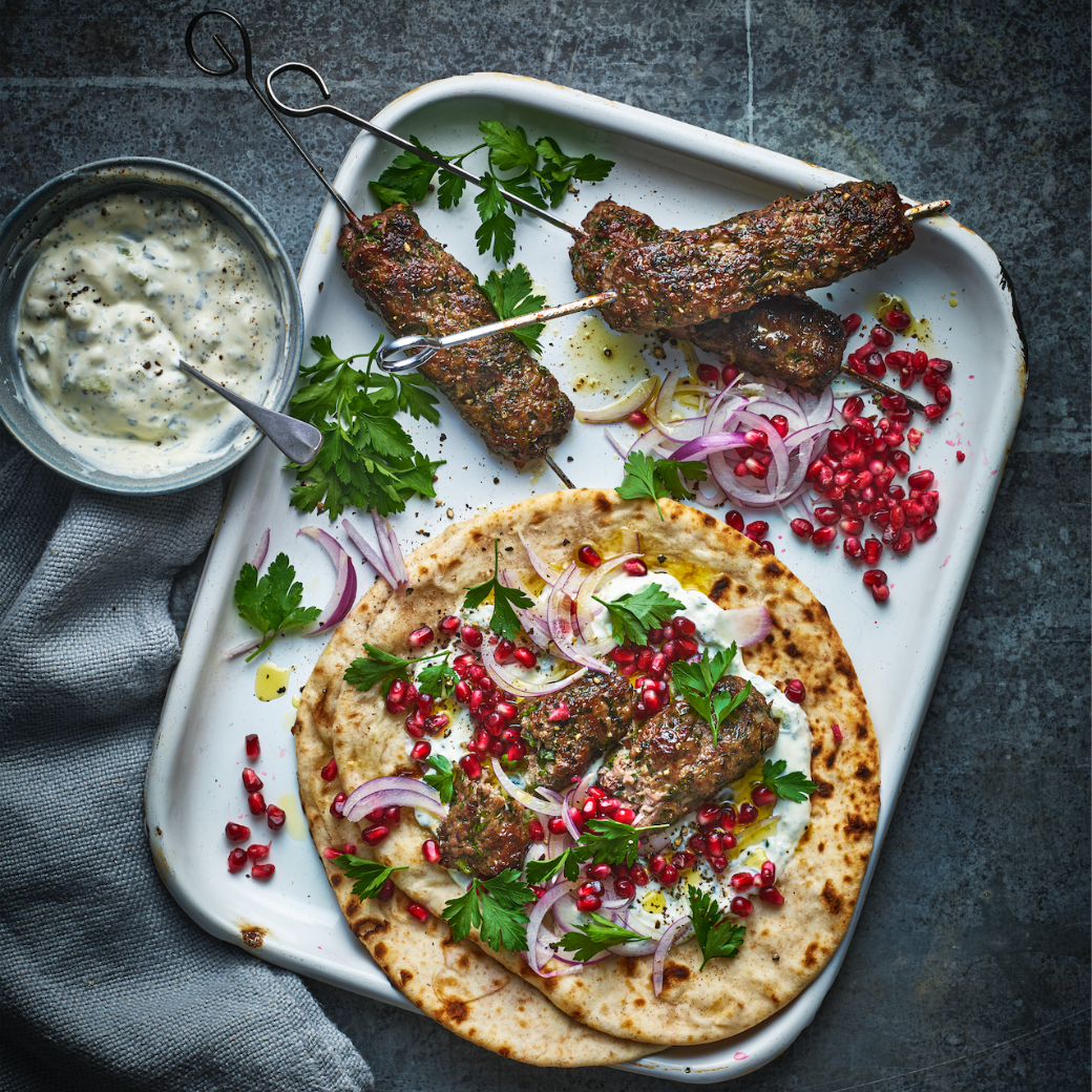 Garlic and Parsley Beef Koftas