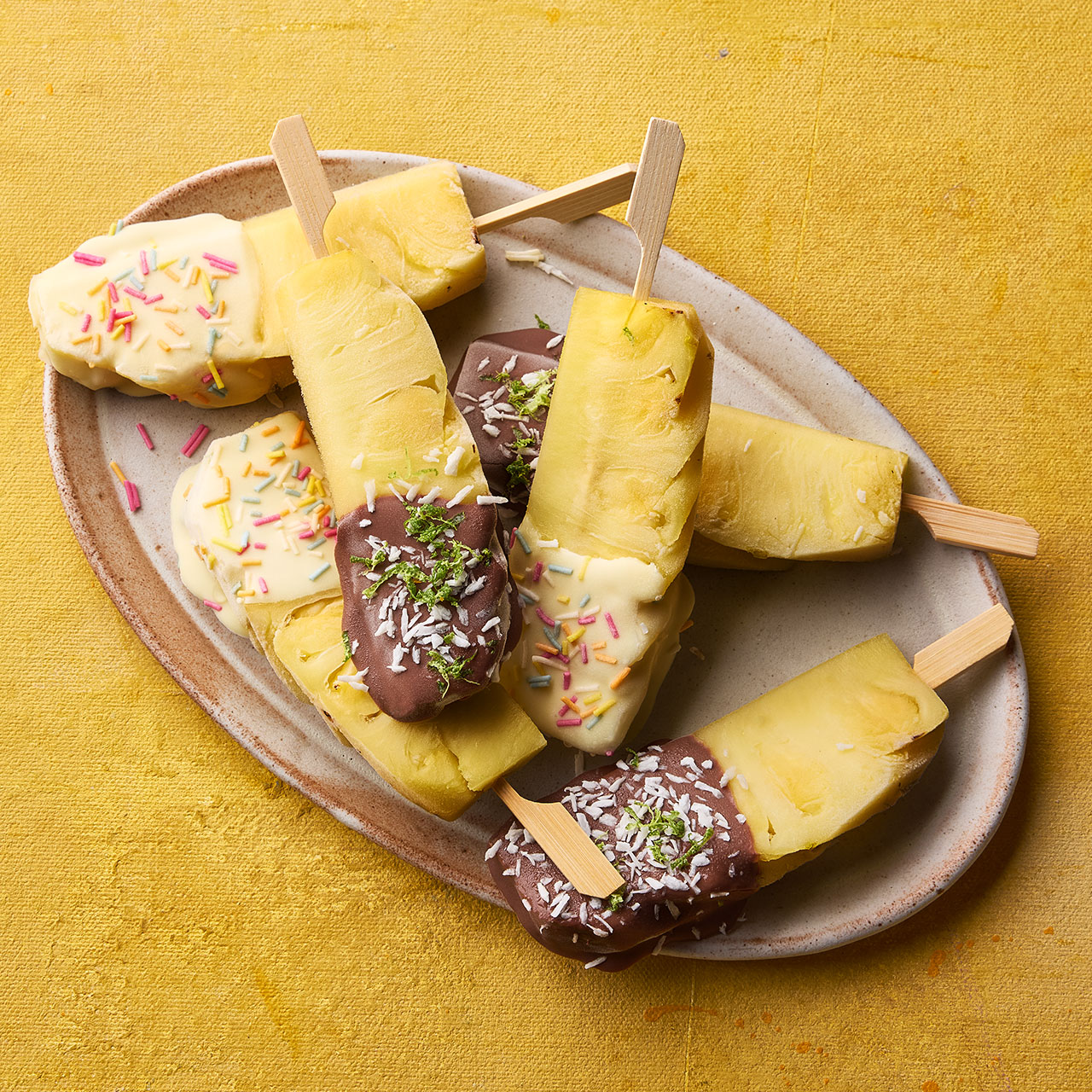 Pineapple Ice Lollies