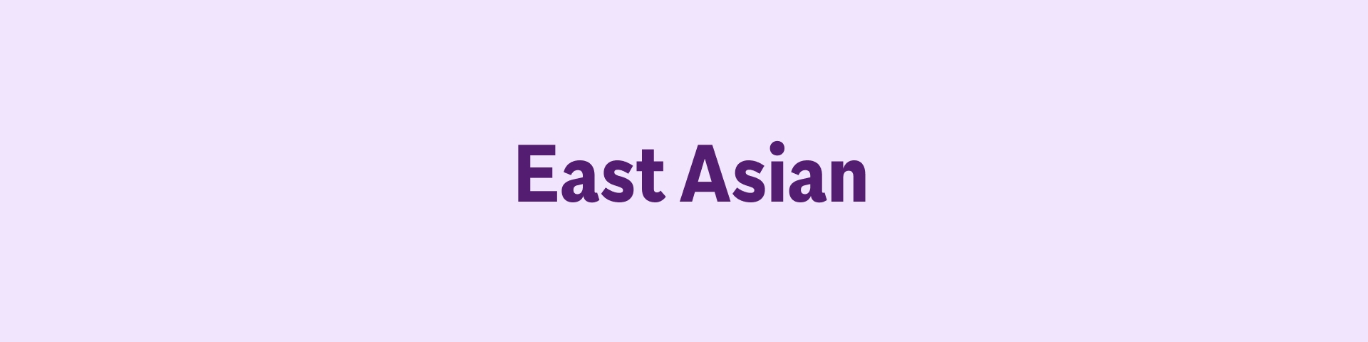 East Asian
