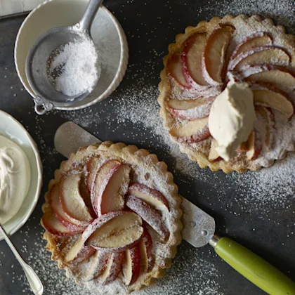 Pink Lady Apple Galettes with Vanilla Chantilly