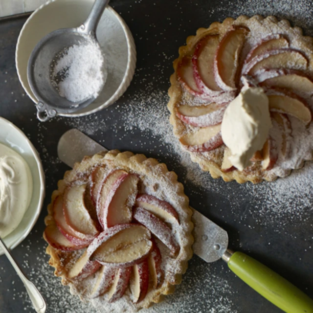 Pink Lady Apple Galettes with Vanilla Chantilly