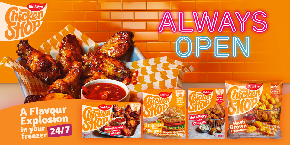 Birds Eye Chicken Shop - A Flavour Explosion in your freezer 24/7