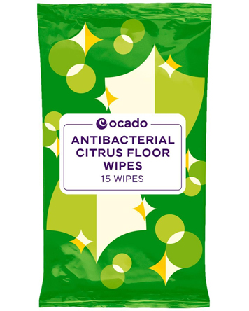 Ocado Antibacterial Citrus Floor Wipes 15 per pack