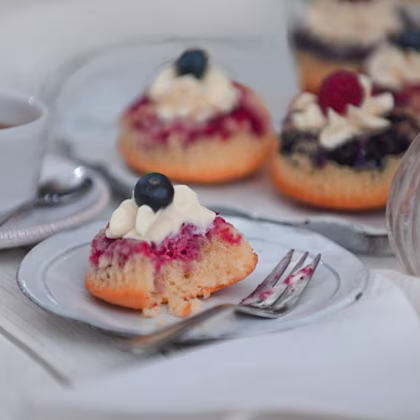 Upside-down Berry Buns