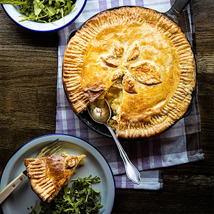 Cheese, Onion and Potato Pie