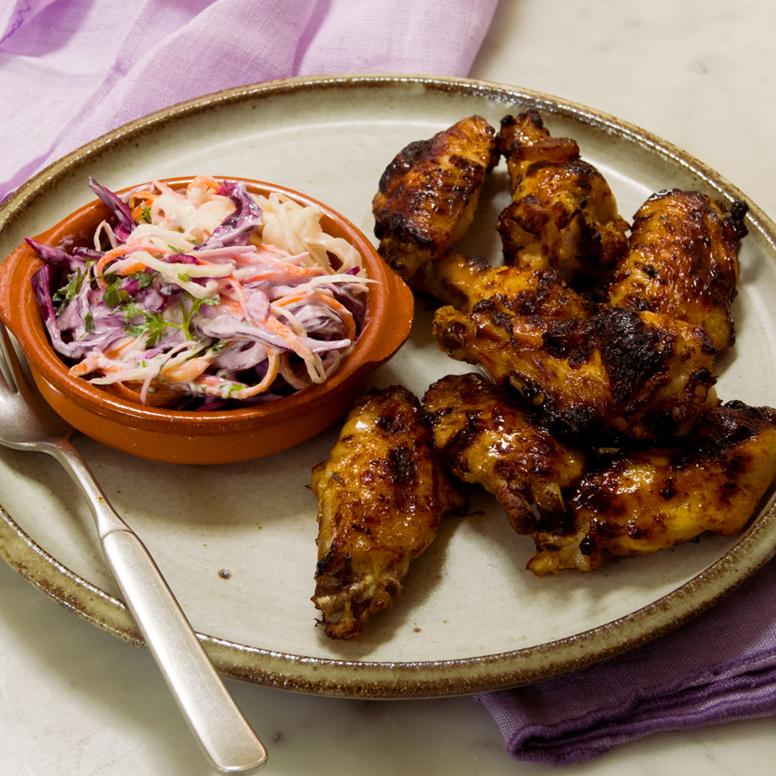 Mango and Lime Air Fryer Chicken Wings