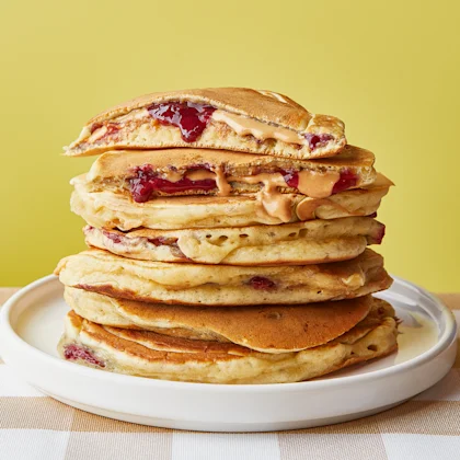 PBJ-filled Scotch Pancakes