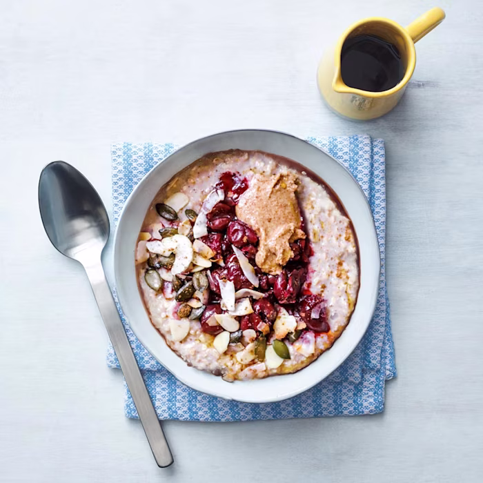 Cherry pie quinoa porridge