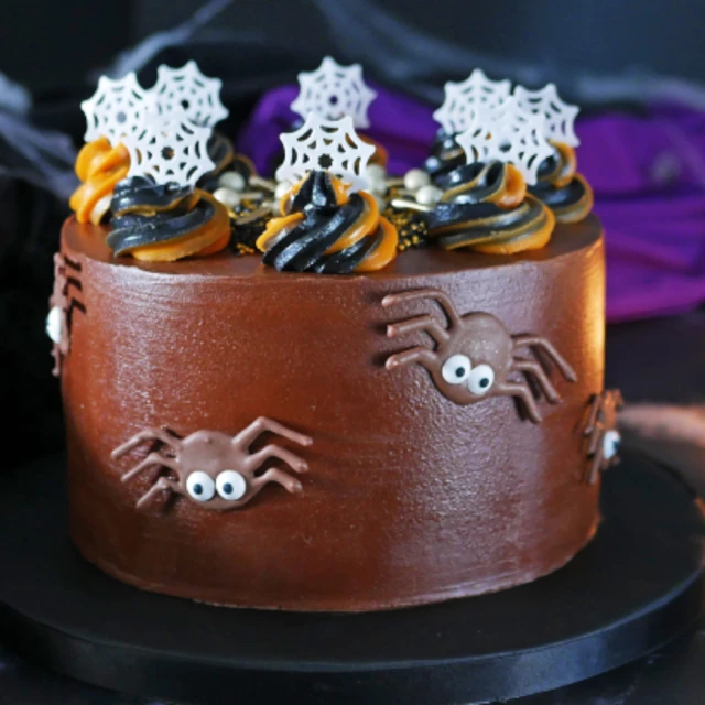 Spooktacular Halloween Spider Cake