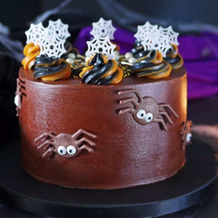 Spooktacular Halloween Spider Cake