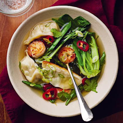 Prawn, Lime and Coriander Dumpling Soup
