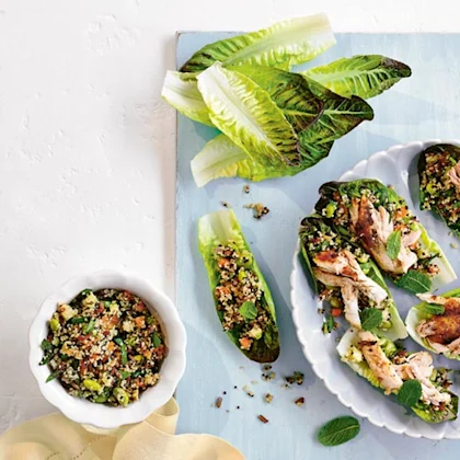 Chinese Chicken Lettuce Cups With Ponzu Quinoa
