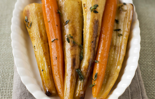 Carrots and Parsnips in White Wine and Thyme