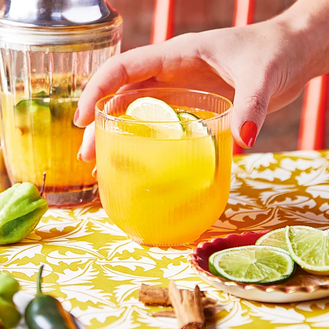 Tangerine, Jalapeño and Lime Mezcalita