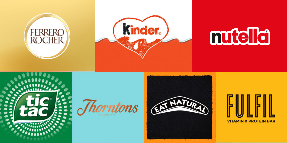 Ferrero Rocher | Kinder | Nutella | Tic Tac | Thorntons | Eat Natural | Fulfil