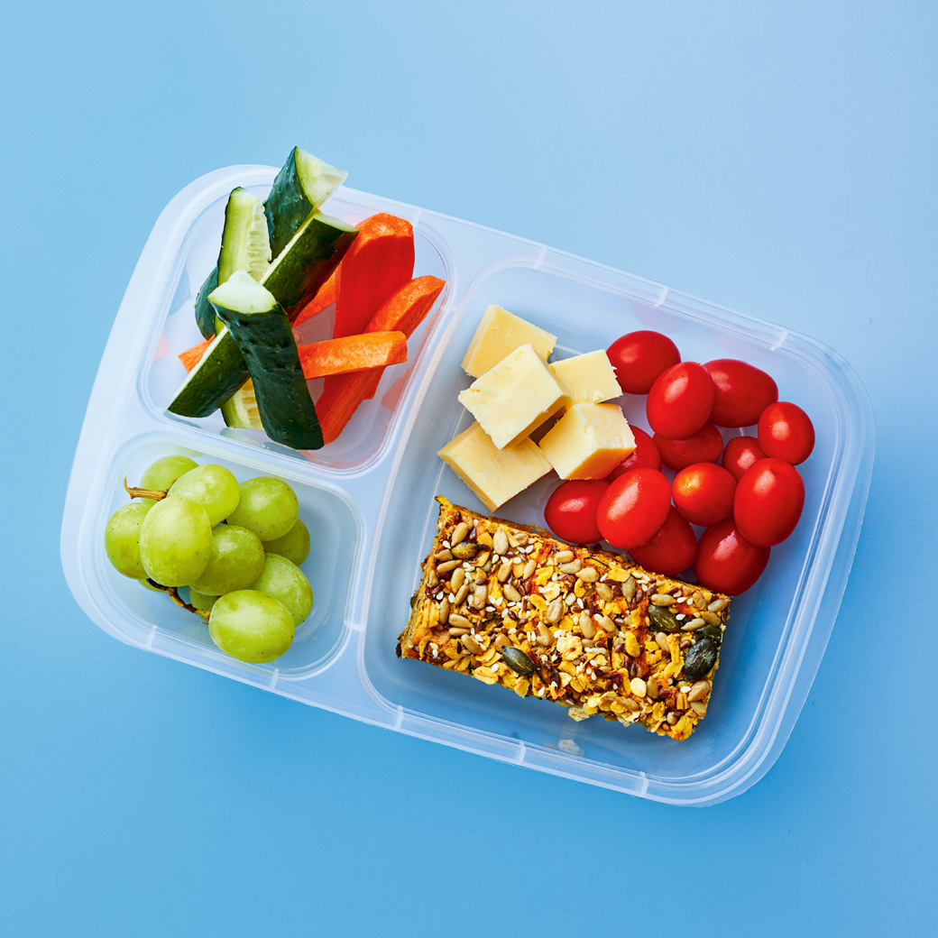 Cheesy Seed and Veg Flapjacks