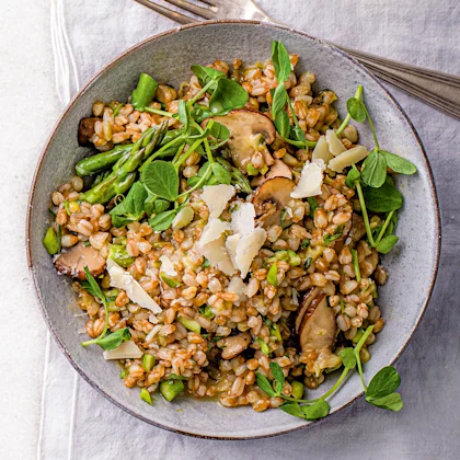 Spelt Risotto with Spring Veg