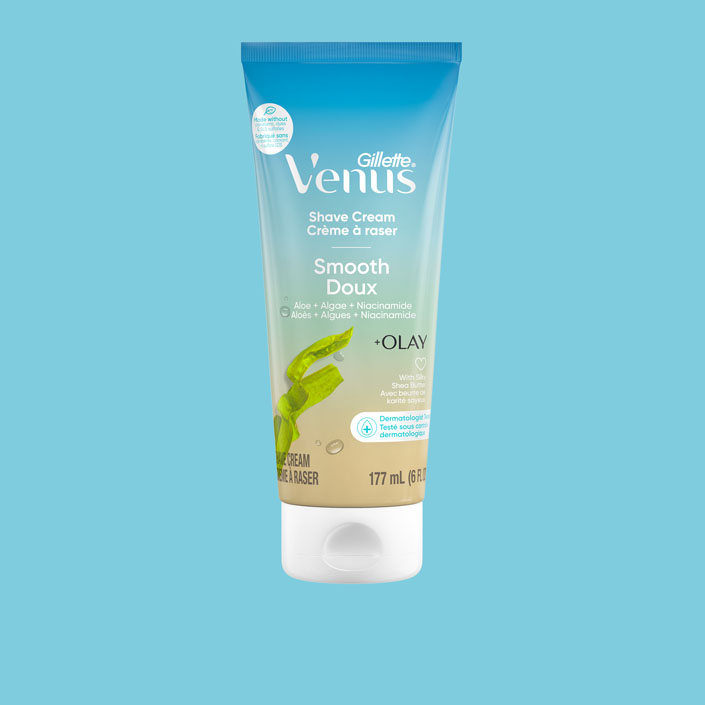 Venus Smooth plus Olay Shave Cream front view