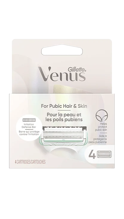 Refill Cartridges for Venus Razor for Pubic Hair and Skin