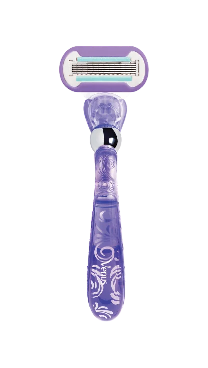 Venus Deluxe Smooth Swirl 5 Blade Razor in Purple