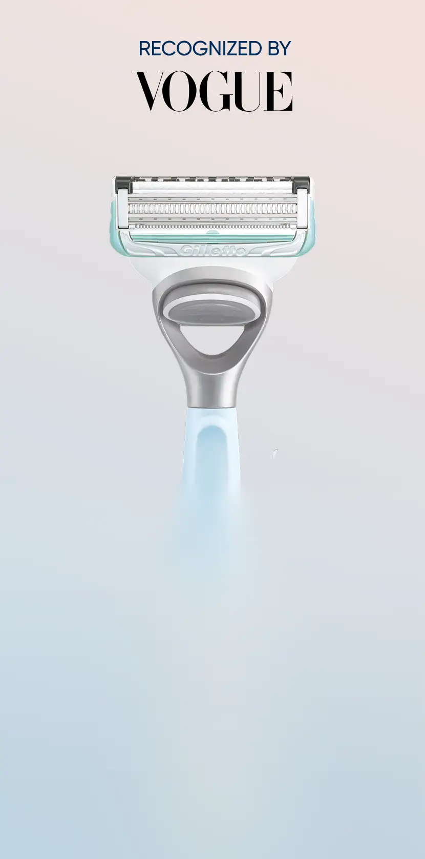 Gillette Venus razor recognized by Vogue as best razor for bikini area