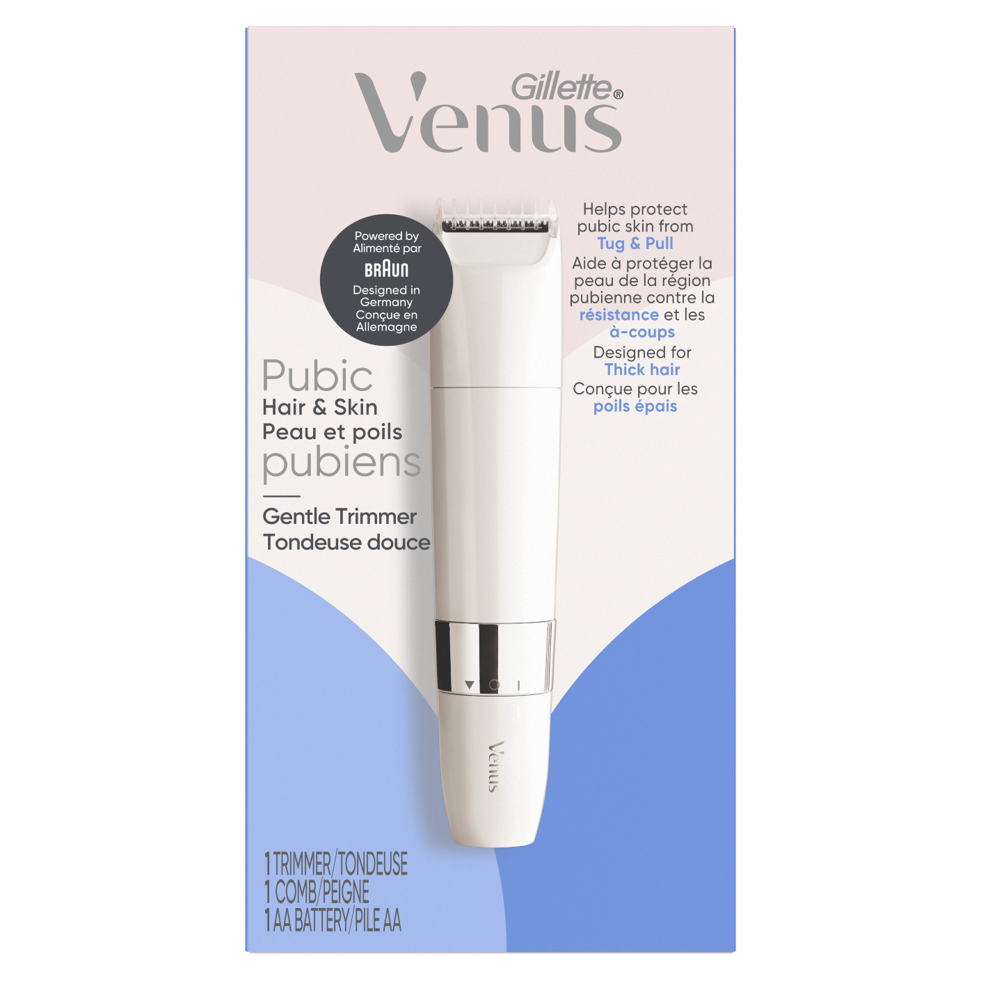 Pubic Hair & Skin Gentle Trimmer for Women | Venus US