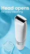 Pubic Hair & Skin Trimmer head opens for easy cleaning