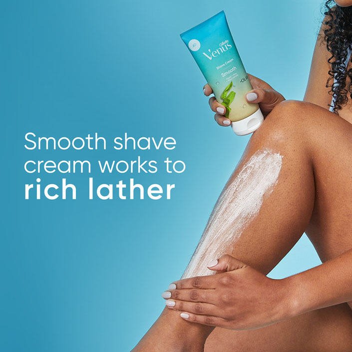 Gillette Venus Smooth plus Olay Shave Cream for Women | Venus US